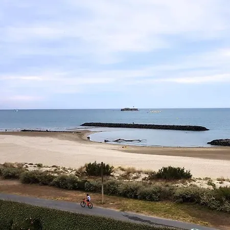 Appartement Renove Front De Mer 61 M2 Vue Directe Du 4Eme Blue Paradise Cap'Diem 3 Clim - Ideal Pour Un Sejour De 7 J Ou Plus Wifi, Lit 160 - Ascenseur Parking Piscine Petanque Ping-Pong - Plage De Rochelongue Pistes Cyclables - Golf & Tennis A 10 Mn