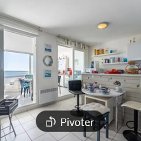 Appartement Renove Front De Mer 61 M2 Vue Directe Du 4Eme Blue Paradise Cap'Diem 3 Clim - Ideal Pour Un Sejour De 7 J Ou Plus Wifi, Lit 160 - Ascenseur Parking Piscine Petanque Ping-Pong - Plage De Rochelongue Pistes Cyclables - Golf & Tennis A 10 Mn