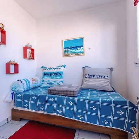 Appartement Renove Front De Mer 61 M2 Vue Directe Du 4Eme Blue Paradise Cap'Diem 3 Clim - Ideal Pour Un Sejour De 7 J Ou Plus Wifi, Lit 160 - Ascenseur Parking Piscine Petanque Ping-Pong - Plage De Rochelongue Pistes Cyclables - Golf & Tennis A 10 Mn *