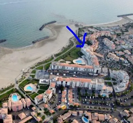 Mom' Blue Paradise Front De 61 M2 Cap'diem 3 étoiles - Idéal Pour Un De 15j Ou ! 3 Clim, Wifi, Lit 160 - 4è Ascenseur, Parking, Piscine, Pétanque, Ping-pong - Pistes Cyclables - Golf&tennis à 10 Mn * Agde