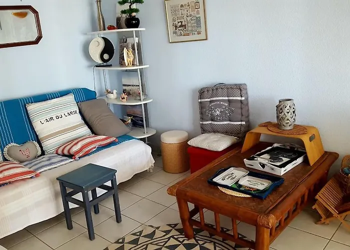 Appartamento Mom' Blue Paradise Front De 61 M2 Cap'diem 3 étoiles - Idéal Pour Un De 15j Ou ! 3 Clim, Wifi, Lit 160 - 4è Ascenseur, Parking, Piscine, Pétanque, Ping-pong - Pistes Cyclables - Golf&tennis à 10 Mn Agde