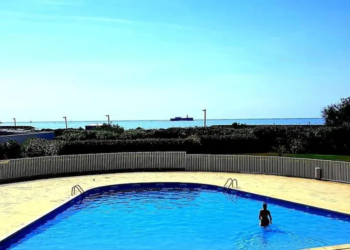 Mom' Blue Paradise Front De 61 M2 Cap'diem 3 étoiles - Idéal Pour Un De 15j Ou ! 3 Clim, Wifi, Lit 160 - 4è Ascenseur, Parking, Piscine, Pétanque, Ping-pong - Pistes Cyclables - Golf&tennis à 10 Mn *