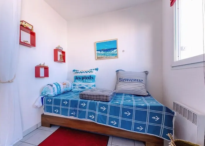Mom' Blue Paradise Front De 61 M2 Cap'diem 3 étoiles - Idéal Pour Un De 15j Ou ! 3 Clim, Wifi, Lit 160 - 4è Ascenseur, Parking, Piscine, Pétanque, Ping-pong - Pistes Cyclables - Golf&tennis à 10 Mn *