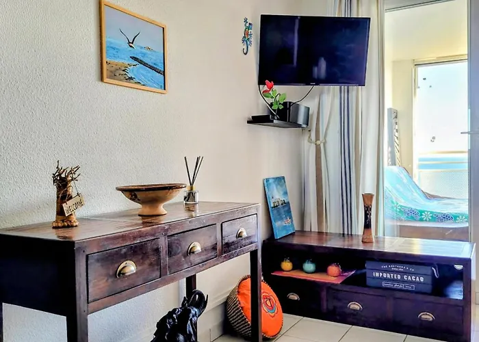 Mom' Blue Paradise Front De 61 M2 Cap'diem 3 étoiles - Idéal Pour Un De 15j Ou ! 3 Clim, Wifi, Lit 160 - 4è Ascenseur, Parking, Piscine, Pétanque, Ping-pong - Pistes Cyclables - Golf&tennis à 10 Mn Appartement Agde